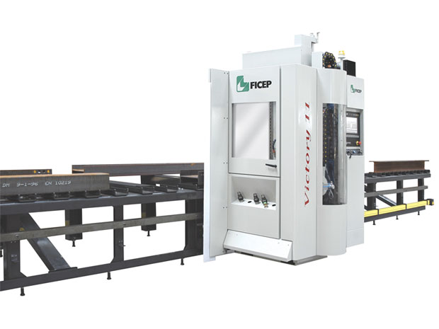 2 CNC drill lines capable of drilling, tapping, countersinking and scribing on all steel sections 2 CNC drills for drilling thick plates and small steel sections.